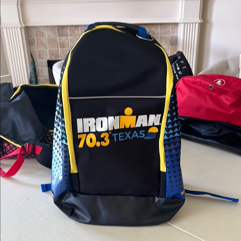 Iron Man Black and Blue Athletic Backpack